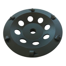 7" PCD Grinding Wheel for Epoxy, Glue, Mastic and Paint, 6 PCD Segments, 5/8"-11 Threaded Arbor