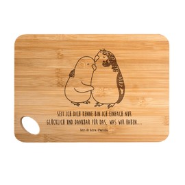 Mr. & Mrs. Panda Bamboo Chopping Board Budgie Love Gift Chopping Board Boards Hug Marriage Girlfriend Serving Board Sewing