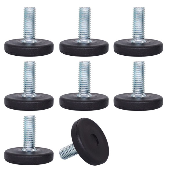 SKIR'CO 8 pcs, Furniture Leveling Feet M8 x 20 mm,
