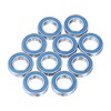 sourcing map 10pcs 6902-2RS Miniature Deep Groove Ball Bearings 15x28x7mm