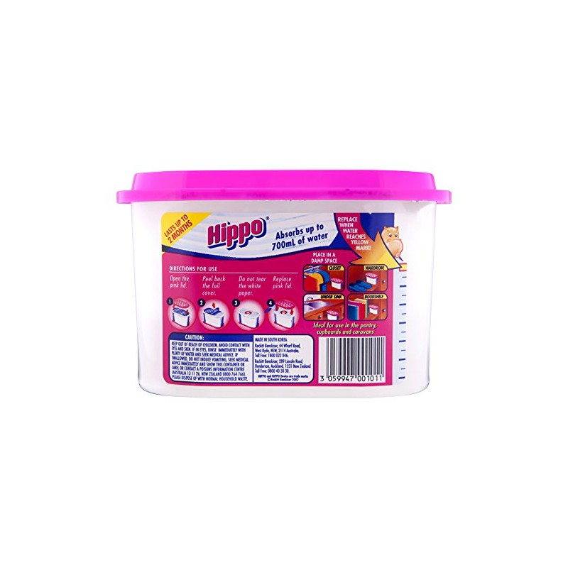 Hippo Closet Container Moisture Absorber Small Spaces, 300g