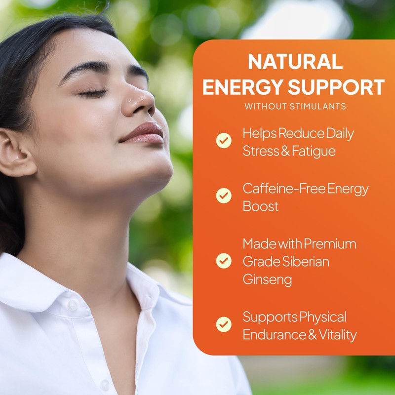 Siberian Ginseng Tablets | Supports Mental Performance & Reduces Fatigue