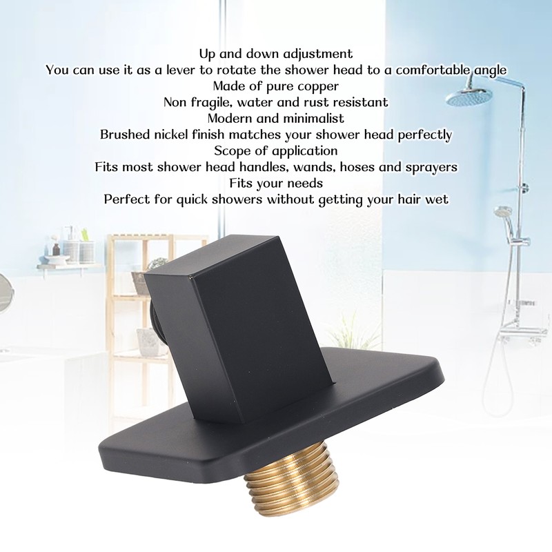 Shower Head Holder Concealed Installation Waterproof Adjustable Wall Mount Shower