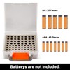 FULLCASE Battery Storage Organizer Holder Holds 72 AA AAA Batteries,