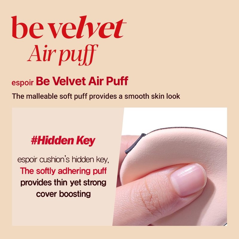 Espoir Be Velvet Air Puff 5ea | Flawless Face Makeup