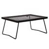 REDCAMP Folding Campfire Grill Heavy Duty Steel Grate, Portable Camp