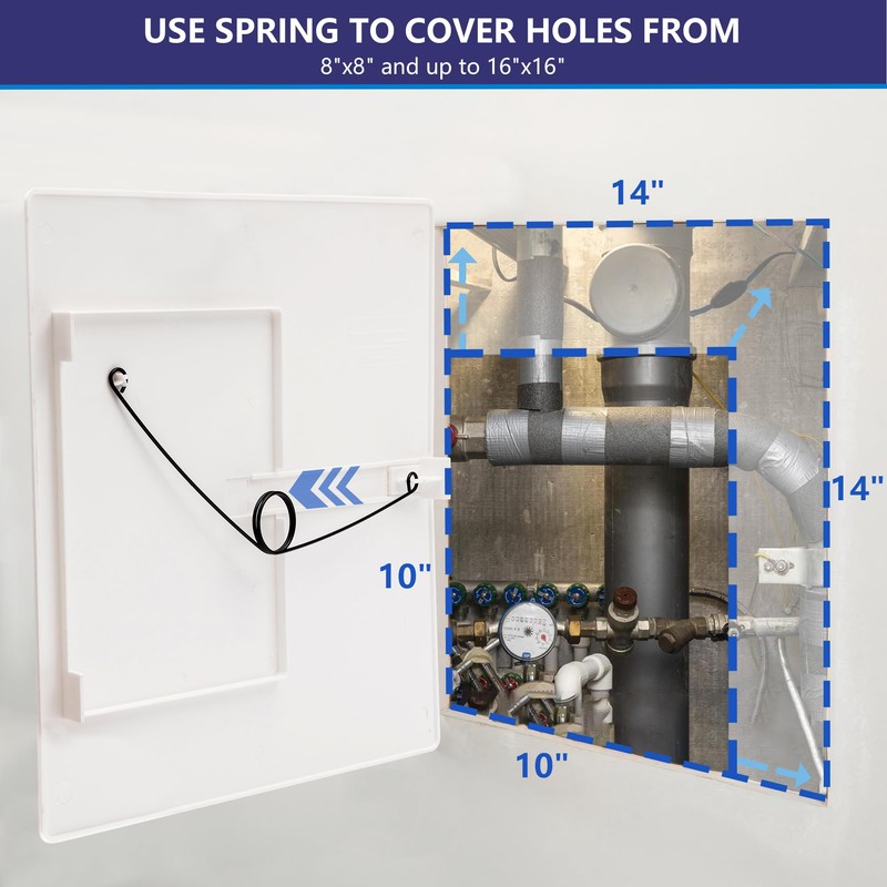 EASY-EXS Access Panels Spring-Fit 14"x14" (External 16"x16") Square (SAP1414) for