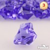 PMLAND Clear Fake Ice Rocks – 550 Pcs Large Purple