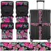 2 Pack Luggage Straps for Suitcases, Adjustable Travel Belt with