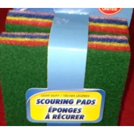SCRUB BUDDIES Pack of 8 Scouring Pads 4x6 Inch For Tough Cleaning Jobs