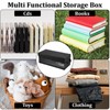 Lyksgir 4 Pack CD Storage Box with Visible Window, Stackable