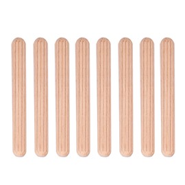 50Pcs Cabinet Drawer Round Kallax Dowels 101339, Dowels Wood Fluted Wooden Craft Dowel Pins Rods (M6*50(50PCS))