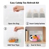 Enochainchin 2Pcs Catnip Refill Bag with 6Pcs Catnips Tea bagss,