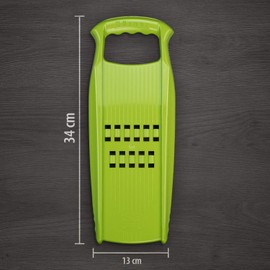 Börner Rösti PowerLine Kartoffel Reibe • Rösti Reibe für Schweizer Rösti, Zucchinipuffer & Kartoffelpuffer • Kartoffelreibe für rohe Kartoffeln, Zucchini & mehr • Gemüsehobel (Grün)