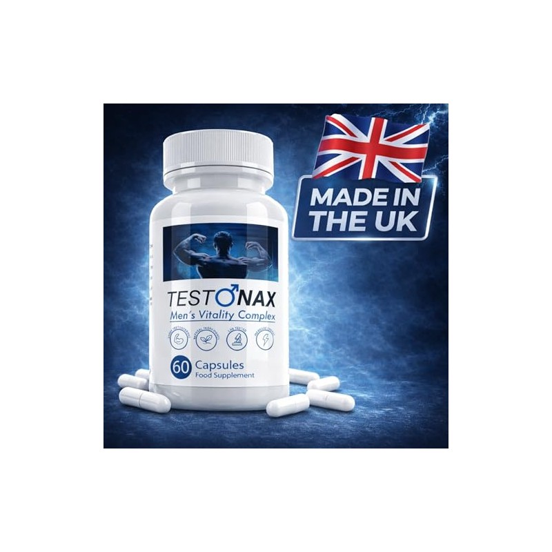 TestoNax Men’s Vitality Complex – 60 Capsules | Zinc &