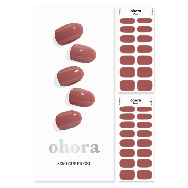 ohora Semi Cured Gel Nail Strips (N Cream Rose) -