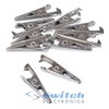 10 x Miniature Stainless Steel Alligator Crocodile Test Clip Connector