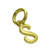 Gold Dipped Sterling Silver Script Letter F Charm