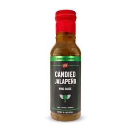 PS Seasoning Candied Jalapeno Wing Sauce - Hot Wing Sauce with Jalapeno, Sugar, Vinegar - All Purpose Jalapeno Sauce for Chicken, Salmon, Tenderloin and more