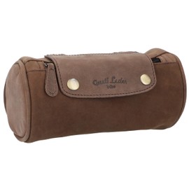 Gusti Judith A. Leather Bicycle Bag Handlebar Bag Saddle Bag Leather Dark Brown Women Men Brown Vintage