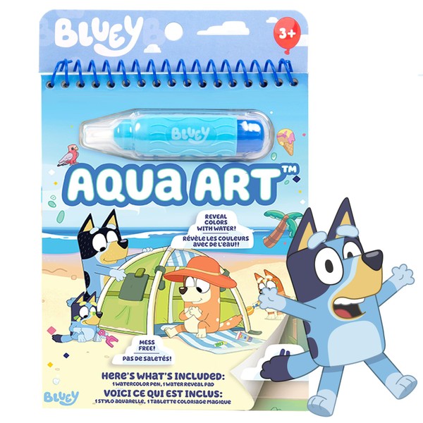 Horizon Group USA Bluey Aqua Art, Includes 4 Reusable Pages