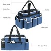 ZIOZERTT Cleaning Caddy,Cleaning Bag for Housekeepers,Cleaning Supplies Organizer with Handle,Blue