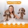 Puppet Pals 10” Plush Brown Dog Hand Puppet – Soft