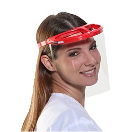 Bio-Mask Face Shield With 10 Shields (Red)