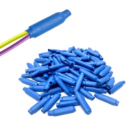 Low Voltage Wire Connectors - B Connectors Silicone Filled Wet B Gel Telephone Alarm Wire Crimp Bean Type Splice for Low Voltage Application, Blue (1000Pcs)
