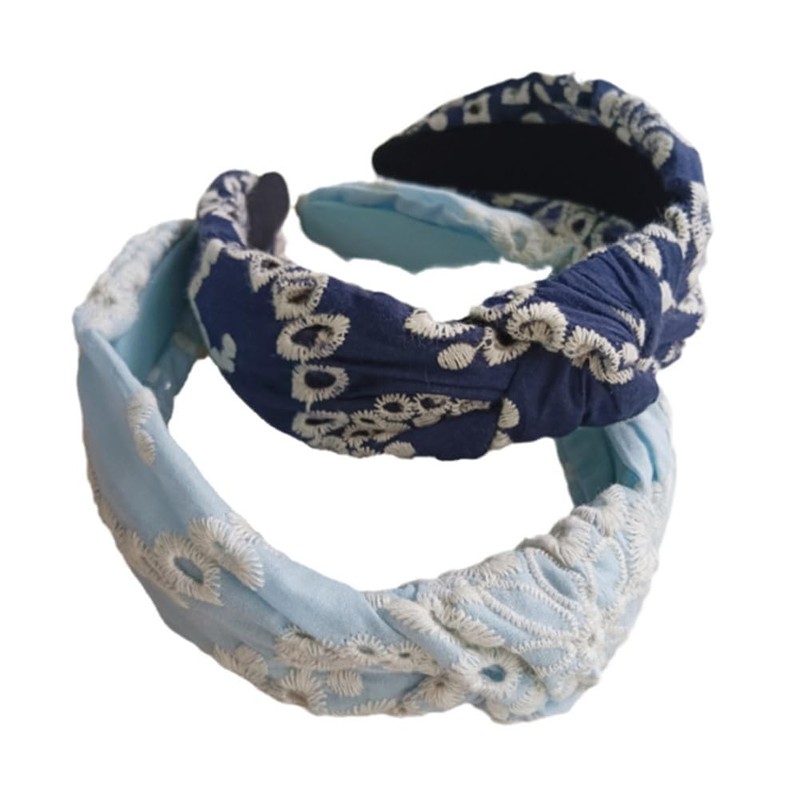 YOEMAYUNER Floral Boho Headbands Stylish Headband for Women White Hairband