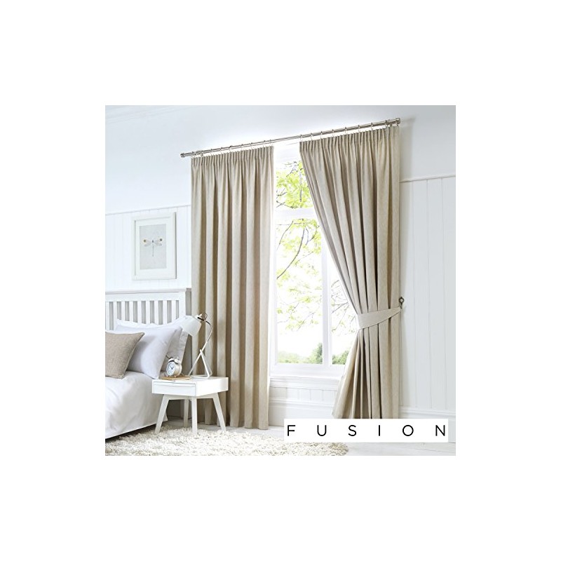 Fusion - Dijon - Pair of Curtain Tiebacks, Natural