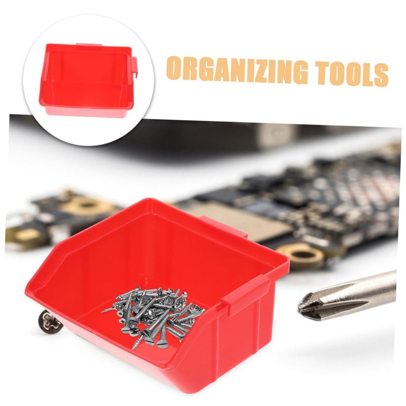 DOITOOL 4pcs Stackable Parts Organizer Bins for Garage and Workshop