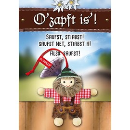 Püppkes Bayer Gift Items, Wood, Colourful, 15 x 10.5 x 2.7 cm