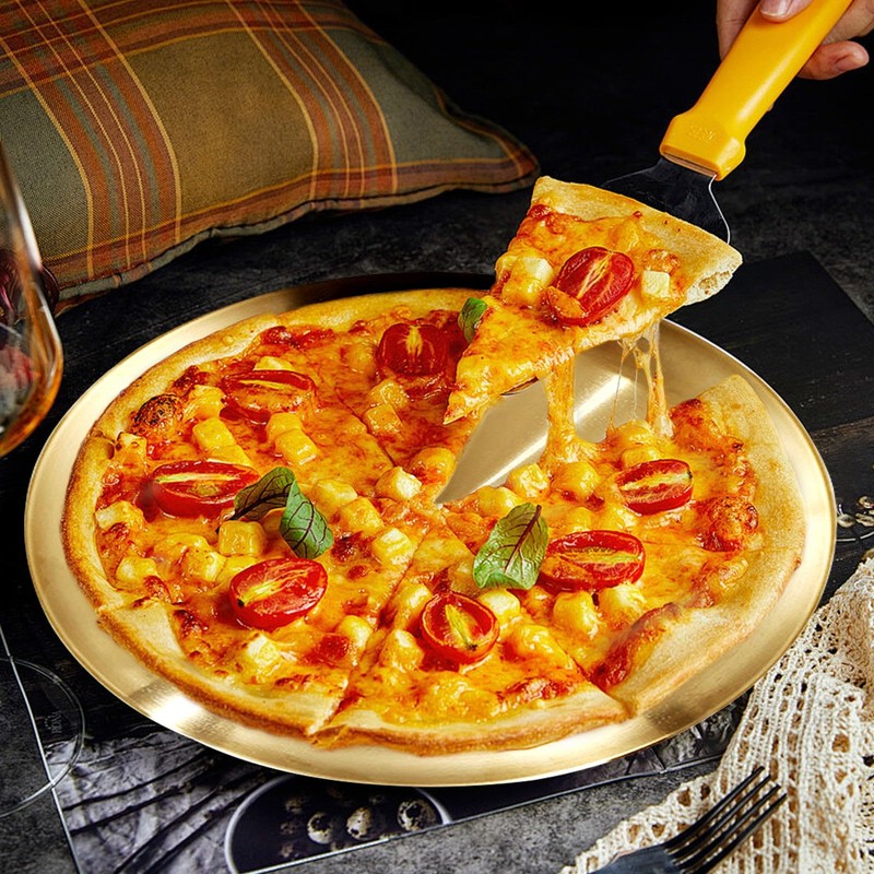 CheeseandU 4Pcs Pizza Pans 9 Inch Pizza Tray Oven Pizza