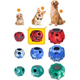 XHX Pupsicle - Long-Lasting Interactive Dog Toy to Keep Your Pup Busy and Distracted - Safe for Dogs - Low-Mess Design - Dog Toys for Medium and Large Dogs 25-75 lbs(Medium，Red and Black)