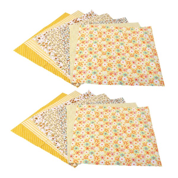 jojofuny 14Pcs Cotton Fabric DIY Craft Projects Cartoon Printed Patchwork