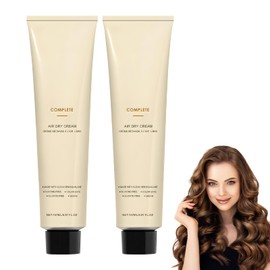 Complete Air Dry Cream,No Heat Air Dry Cream for Hair,Frizz-Free Formula for Natural,Hair Styling Cream for Curly, Wavy & Straight Hair,Effortless Air-Dried Hair (2PCS)
