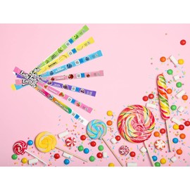 Variety Pack Candy Mix Mike and Ike & Taffy Ropes - 10 Pack Individually Wrapped - 2 Each 5 Flavors - Sour Lemon, Berry Blast, Cherry, Blue Raspberry, Sour Apple