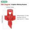 Unbranded 2025 NEW 100Pcs Misting Nozzles 360° Emitter Sprinklers Garden
