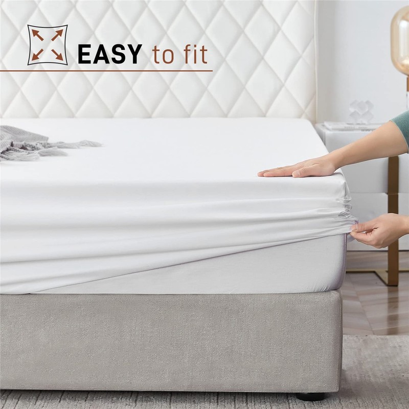 AR Ware King Size Bedding Fitted Sheets 100% Egyptian Cotton