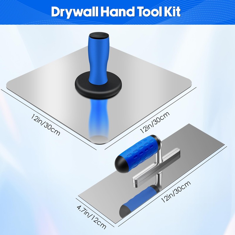 Konvixon 2PCS Drywall Hawk and Trowel Set, Stucco tools for