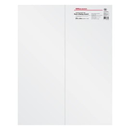 Office Depot Vanishing Grid Presentation Tri-Fold Foam Board, 22in. x 28in., White, 12080