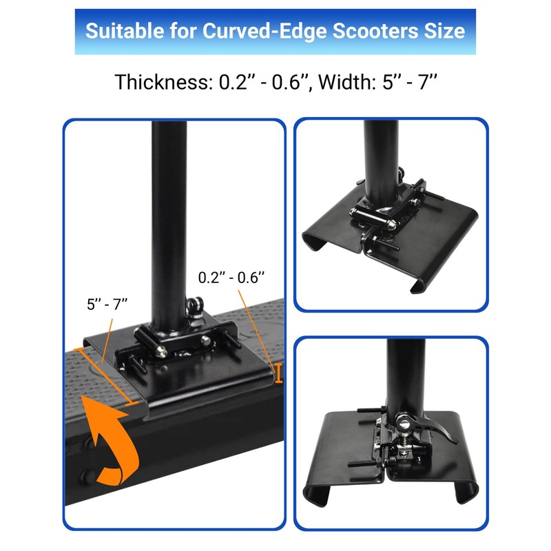 KALLAK Electric Scooter Seat Suitable Only for Curved Edge Deck