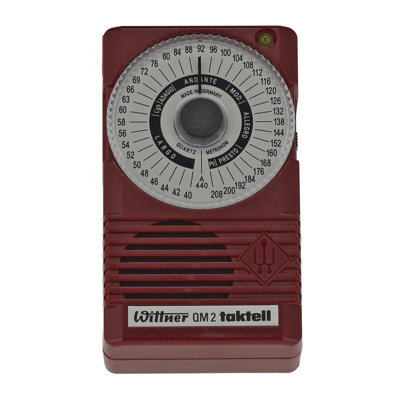 Wittner QM 2 Metronome Taktell Ruby Red Including Earphones with