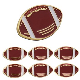 12 Pack Football Sports Enamel lapel Pin Bulk Rugby Chenille Letter Pins School Sports Pins For Student School Backpack Hat Decor Gifts