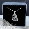 SILVERCLOSEOUT Sterling Silver Bubble Hearts Heart Necklace