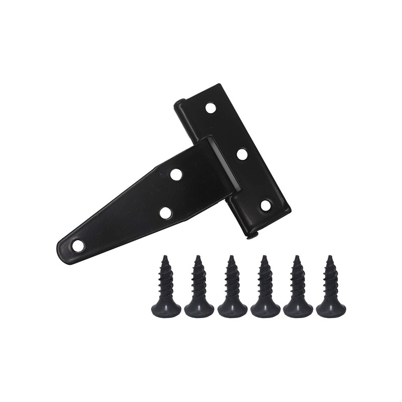 FGen 10pcs 3-inch Galvanized T-Shaped & Triangular Hinge Door