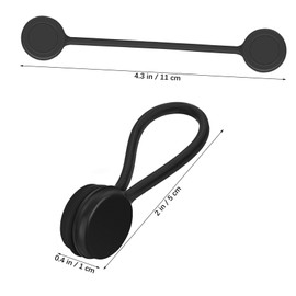 DOITOOL 10 Pcs Headset Cable Winder Cord Management Organizers Magnetic Cable Organizer Magnetic Cord Ties Cable Managements Ties Cord Organiser for Appliances Cable Ties Gel