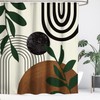 Yookeb Abstract Mid Century Bathroom Shower Curtain 60W by 71H