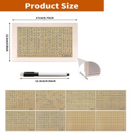 Wooden Money Box with Numbers Tick with Counter, Piggy Bank with Savings Target, Money Box 10,000 € 500 € 1,000 € 2,000 € 3,000 € 5,000 € Euro